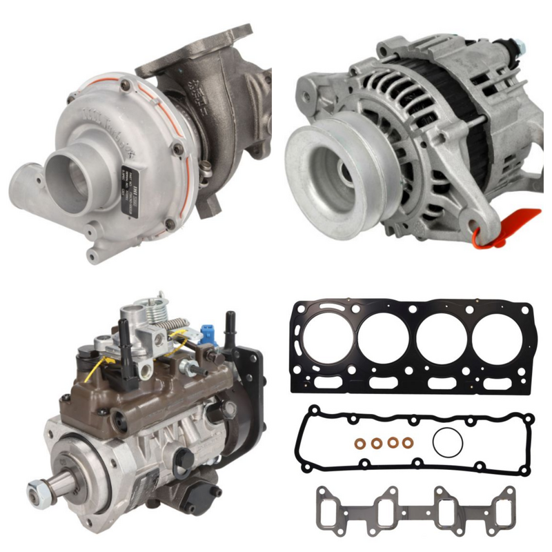 Piese utilaje JCB, CAT, Komatsu, Volvo - pompe, turbosuflante, alternatoare