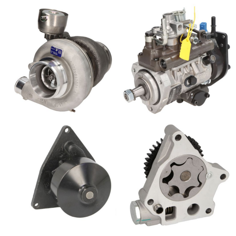 Piese utilaje JCB, CAT, Komatsu, Volvo - pompe, turbosuflante, alternatoare